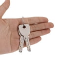 thumbnail image 3 of Silver Zinc Alloy Electronic Door Lock with 4 Unlocking Methods (Password/RF Card/Remote/Key), Reversible Handle, Backlit Keypad, Auto-Lock, Fits 35-60mm Thick Left/Right Doors, for Home Office Hotel, 3 of 7