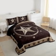 thumbnail image 4 of Homewish Rustic Texas Stars Queen Comforter Set,Western Rustic Cowboy Bedding Sets,Country Farmhouse Bedding Comforter Set For Boys Kids,Ultra Soft Home Decor Reversible,3-Piece, 4 of 9