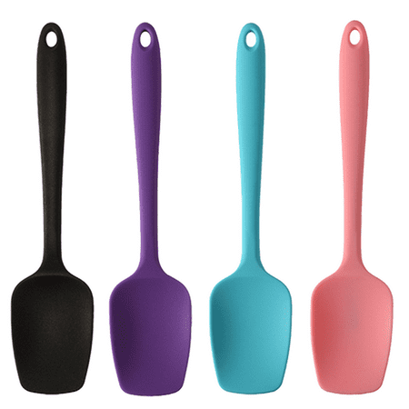 

Silicone Spatulas Rubber Spoon Spatula Heat Resistant One Piece Design Seamless Non-Stick Spoonulas