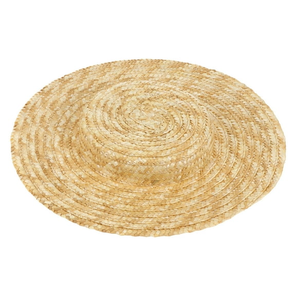 FRCOLOR Creative Hats Khaki Straw Hat 1Set for Women Summer Wear