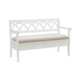 thumbnail image 1 of Harland Storage Bench, White, 1 of 9