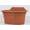 Brick Red, variant on Hanging Flower Pots for Railing,11 inch Black Plastic Fence Hanging Railing Planter for Outdoor Plants Countryside Style Window Flower Bucket Pots with Detachable Hooks Outdoor Home Decor,3 Pack,Gray