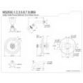 thumbnail image 2 of Kingston Brass KB2631BX Metropolitan Tub & Shower Faucet, Polished Chrome, 2 of 2