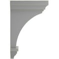 thumbnail image 2 of Ekena Millwork 7"W x 7 3/4"D x 14"H Jumbo Jefferson Wood Vintage Decor Corbel, Pebble Grey, 2 of 6