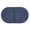 Blue, variant on Oval Bathroom Rug Mat, Soft Absorbent Chenille Bath Mat, Non-Slip, Machine Washable, 24" x 16"