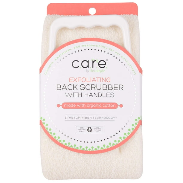 Cleanlogic Exfoliating Bath & Shower Back Scrubber with Handles