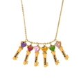 thumbnail image 2 of Personalized Family Key-Shaped Charm Pendant with Up to 6 Heart-Shaped Birthstones, 2 of 2