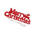 thumbnail image 2 of LED Merry Christmas Letter Lights - 11x4.1" Hanging Decor for Wreaths, Trees, Doors & Windows - Warm White Battery-Powered Indoor Outdoor Holiday Decoration, 2 of 5