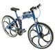 thumbnail image 5 of Bicicleta de Carreras Aleación 1:10 Modelo Velódromo Plegable Azul Sunnimix Juguete de bicicleta Diecast, 5 of 8