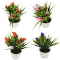 thumbnail image 4 of Mdesiwst Plastic Artificial Bonsai Faux Plant Potted Flower Home Decor, 4 of 6