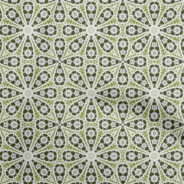 oneOone Rayon Olive Green Fabric Block Sewing Craft Projects Fabric Prints By Yard 56 Inch Wide-Z9