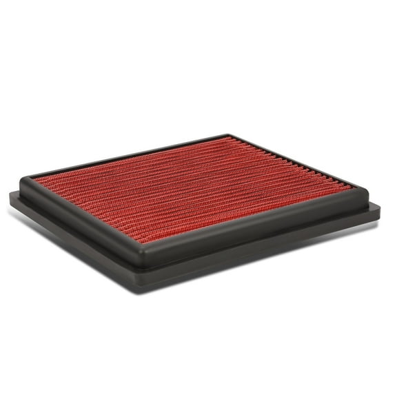 DNA Motoring for 12-17 RX350 Camry Avalon Red Reusable & Washable High Flow Panel Air Filter