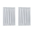 thumbnail image 4 of American Farmhouse White Solid Art Rod Pocket Style Blackout Home Decor Door Curtain, 25 x 40 In, 4 of 6