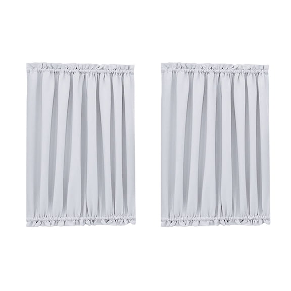 French Door Curtains with Tieback, Blackout Short Curtains for Privacy, Window Decoration