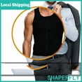 thumbnail image 5 of Sauna Vest Waist Trainer for Men - Mens Sauna Suit Double Sweat Belt Body Shaper for Gym Workout Exercise, 5 of 9