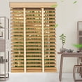 thumbnail image 3 of 2" Slats Bamboo Blinds for Windows Blackout Shades Horizontal Window Blinds W20-72 H48 60" 64" 72" Blinds for Light ControlInside/Outside Mount Shades, Cordless(58" W x60 H), 3 of 7