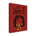 thumbnail image 2 of Trademark Fine Art 'Christmas Ink Wreath' Canvas Art by Cyndi Lou, 2 of 3