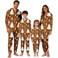 thumbnail image 5 of Fiaer Family Matching Christmas Onesie Pajamas Cute Funny Printed One Piece Xmas Pjs Hooded Holiday Sleepwear Full Zip up Jumpsuit Loungewear Sleepwear Dad L, 5 of 9