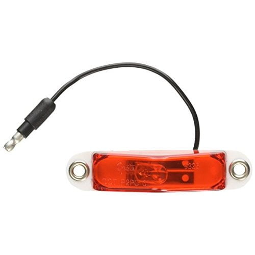Grote 45522 Red Clearance Marker Light with Peak Lens (0.180 Male Bullet Termination)