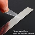 thumbnail image 3 of Moldura de pared Trimold autoadhesiva de acero inoxidable, 3 of 9