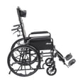 thumbnail image 3 of Drive Medical Fauteuil Roulant Sport Inclinable Argenté, Accoudoirs Complets, Siège 18 Pouces, 3 of 9