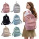 thumbnail image 1 of Mochila Escolar de Pana a Rayas Estilo Coreano | Mochila para Estudiantes de Secundaria (Mujer) | Negra | 40 X 28 X 12 Cm | Ligera y Resistente | 1 Unidad, 1 of 6