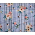 thumbnail image 4 of oneOone Polyester Lycra Fabric Stripe|Watercolor Leaves & Peony Floral Print Fabric BTY 56 Inch Wide, 4 of 4