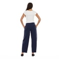 thumbnail image 5 of Forever 21 Women's Barrel Leg Fleece Jogger with Side Stripe, Navy, XS-XL, 5 of 6