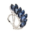 thumbnail image 4 of Broche Pin brillante elegante azul Animal broches de diamantes de imitación pines para fiesta, 4 of 8
