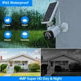 thumbnail image 3 of TOGUARD 4MP Solar Wireless Outdoor Security Camera System with Base Station, CCTV Camera Security System 2-Way Audio PIR Motion Detection Night Vision Support TF/Cloud Storage HDMI Output, 3 of 7