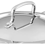 Vinod Smart Triply Stainless Steel Extra Deep Kadai with Lid - 26cm (3.7Ltrs) (Induction Friendly)