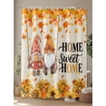 thumbnail image 4 of Fsddascl Fall Sunflowers Gnomes Shower Curtain Set - Standard 72" x 72" Washable Bathtub Curtain with 12 Hooks, Thanksgiving Maples Leaves Farmhouse Waterproof Fabric Shower Curtains for Bathroom, 4 of 6