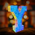 thumbnail image 3 of PuSpu Valentine's Day Decoration Colorful Letters LED Lights Day Halloween Christmas Birthday Dress Up Decoration Gift Party Decoration 26 Capital Letters Ornament, 3 of 8