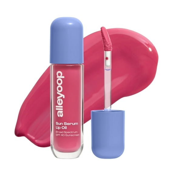 Aceite labial ALLEYOOP Sun Serum SPF 40, hidratante para labios con color vegano