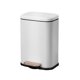 thumbnail image 1 of Cubo de basura compacto Injueey para cocina y baño blanco, 1 of 6