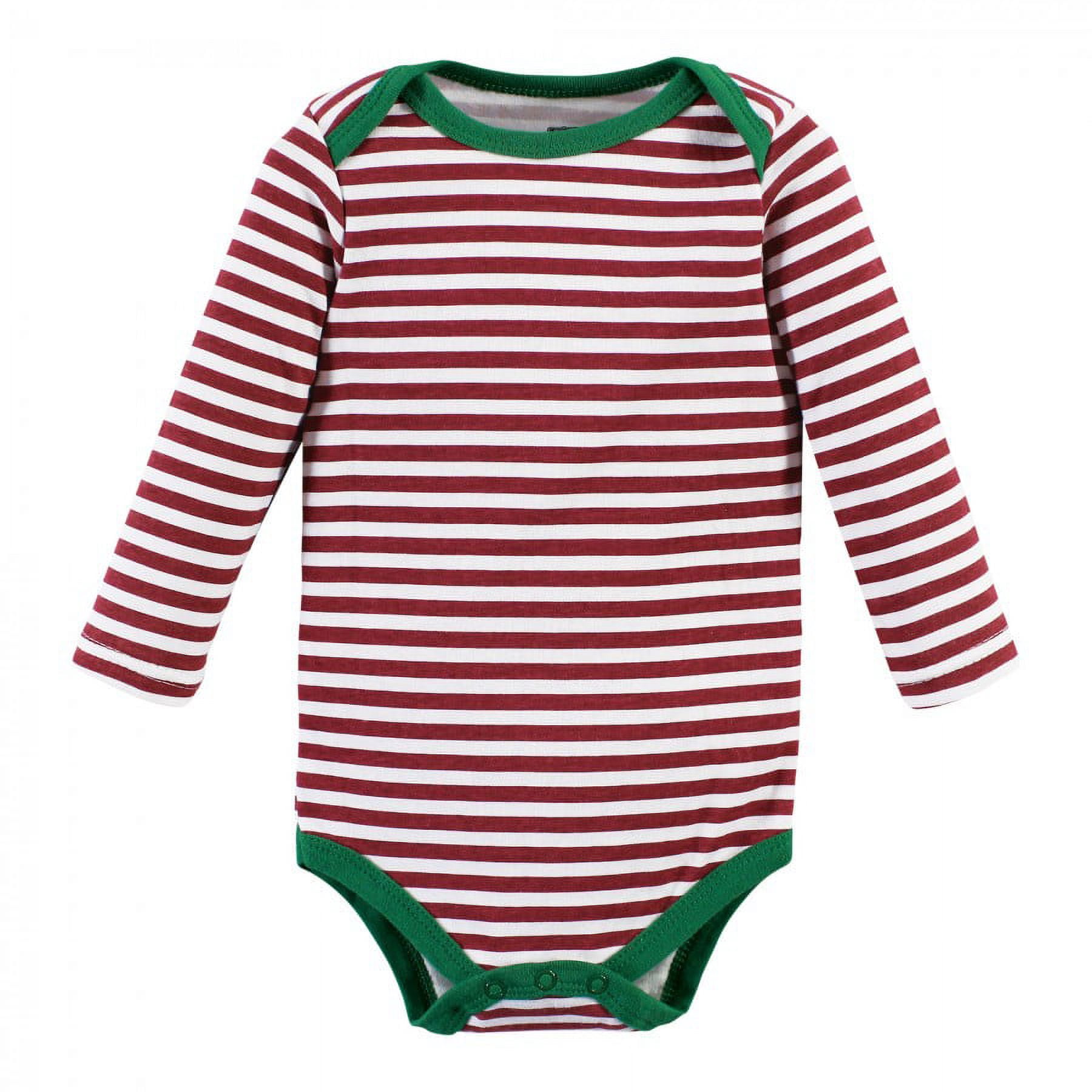 Hudson Baby Cotton Long-Sleeve Bodysuits, 3- Pack, Newborn- 24 Months