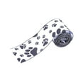 thumbnail image 2 of JeashCHAT Paw Print Ribbon Wired Ribbon Craft Fabric Ribbon for Gift Wrapping Floral Bouquets Halloween Christmas Wedding Party Decoration DIY Wreath Bow, 2.5 Inch × 5.47 Yards, 2 of 4