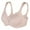 Beige, variant on Curyon Womens Front Closure Underwire U-Back Unpadded Wide Strap Plus Size Bra,36DD