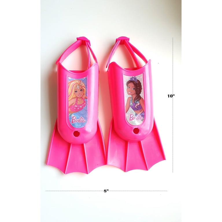 Barbie Kids Swim Set Mask Snorkel Flipper 3PC Set