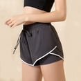 thumbnail image 4 of Summer Plus Size 2 in1 Running Shorts for Womens 2025 Elastic High Waist Sexy Casual Fitness Workout Elastic High Waist Fake Two Piece 2 in1 Running Shorts, 4 of 4