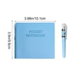 thumbnail image 2 of Premium Leather Hardcover Notebook with Pen Holder, Portable Mini Pocket Design, Lined Pages for Organized Note-Taking, Includes Gel Pen, 2 of 5