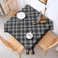 thumbnail image 2 of Gray Black Checkered Pattern Square Tablecloth,Waterproof Square Table Cover,Wipeable Spillproof Washable Table Cover for Home Kitchen Party Decor 60"x60"(152x152cm), 2 of 6