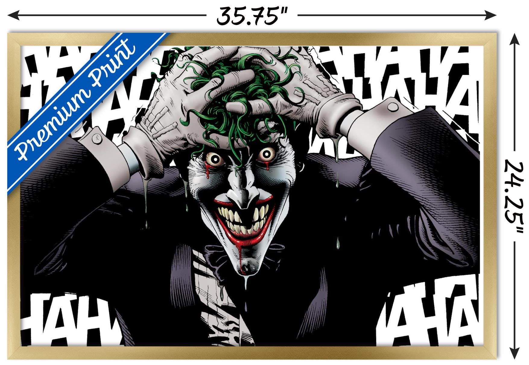 キ*ン様 Mike Mitchell Joker ジョーカー 額装品　ポスター DC Comics - The Joker - Crazy Wall Poster, 22.375