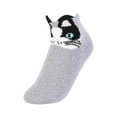 thumbnail image 6 of Women's 6 Pairs of Cute Picot Animal Printed Anklet Cozy Plush Soft Slipper Socks, 6 of 8