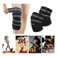 thumbnail image 2 of 1 Par Vendas Para Rodilla Elastica Rodilleras Gym Belug, Negra con Gris, 2 of 5