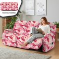 thumbnail image 3 of COEQINE Stretch Recliner Cover Universal 8 Pieces Recliner Sofa Cover Stay in Place 3 Seater Furniture Protector for Valentines Day Decor for Pets, Kids, Heart Stripes Pink Red, 3 of 8