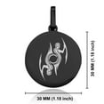 thumbnail image 2 of Stainless Steel Tribal Gemini Zodiac (Twins) Round Medallion Pendant Necklace, 2 of 3