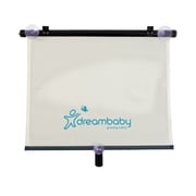 Dreambaby® Infant Car Roller Shade for Car Seat, Extra-Wide, White and Black