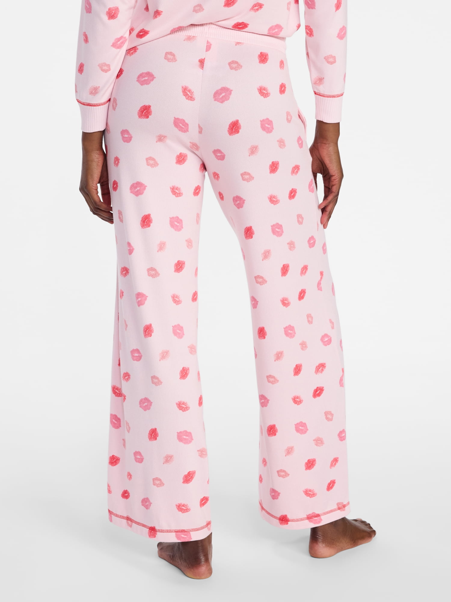 Joyspun Women's Cozy Lounge Collection Hacci Knit Sleep Pants, 29” Inseam, Sizes XS to 3X