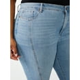 thumbnail image 4 of Sofia Jeans Women's Plus Size Melisa Curvy High Rise Seamed Flare Jeans, 4 of 6